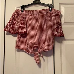 Off the shoulder shirt